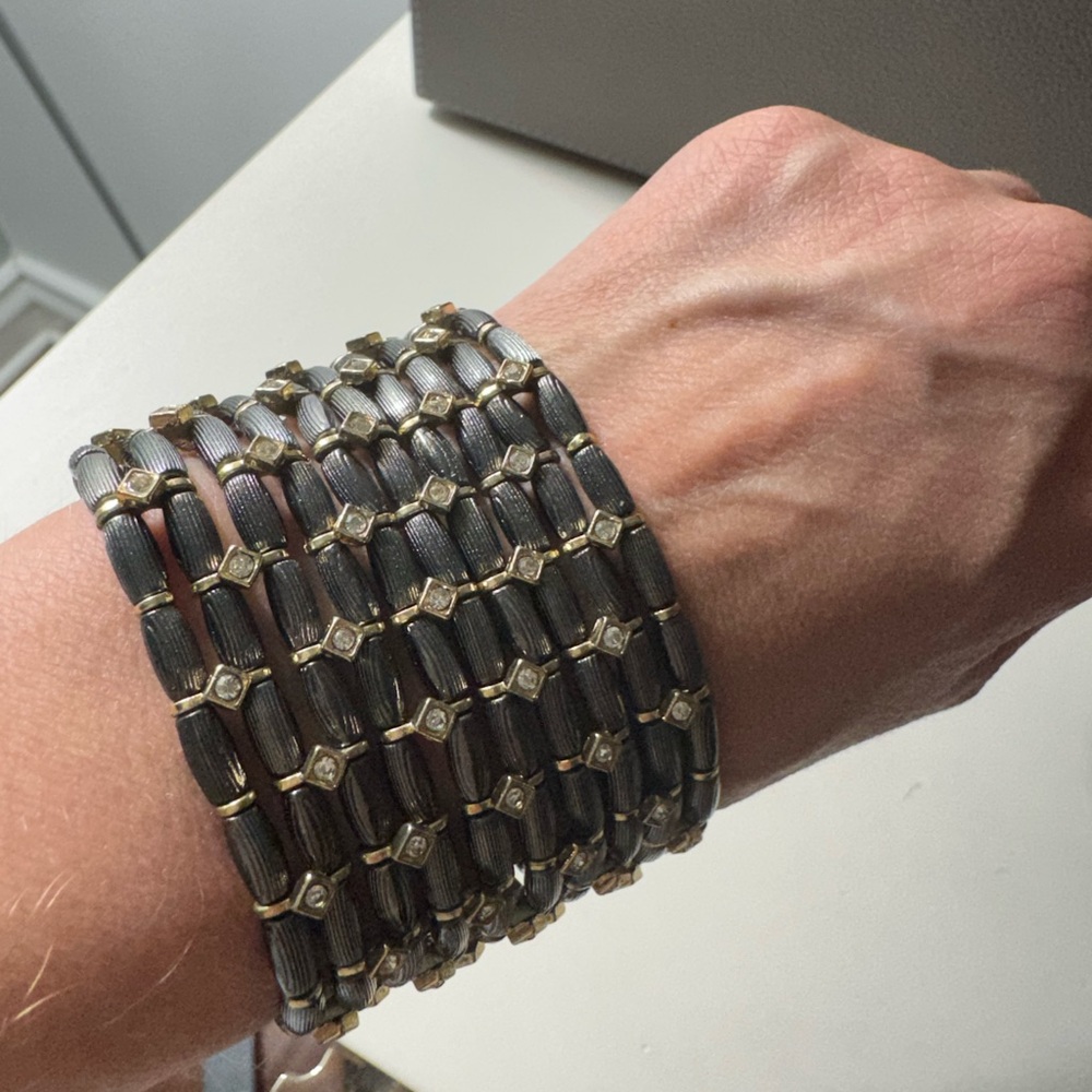 Gunmetal and Gold Bracelet